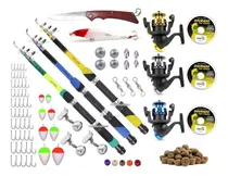 Comprar Kit De Pesca Completo 3 Varas Tel E 3 Molinetes + Acessórios