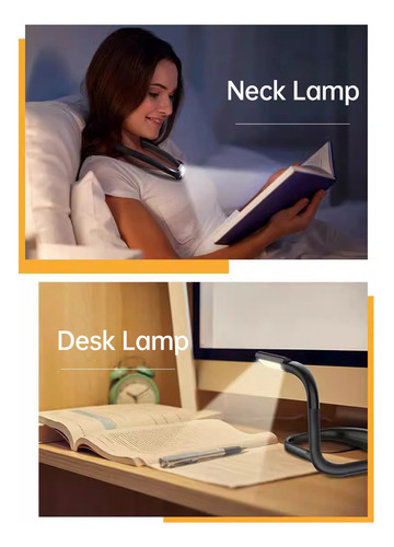 Libro Recargable Neck Reading En 3 Colores Con Brillo Ajusta