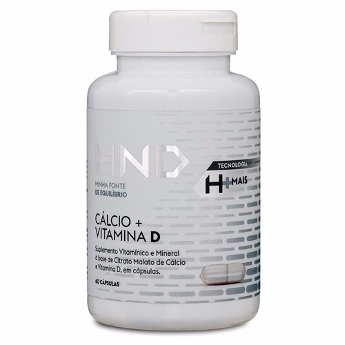 Suplemento Cálcio + Vitamina D 60 Cápsulas Hinode Cód 17106