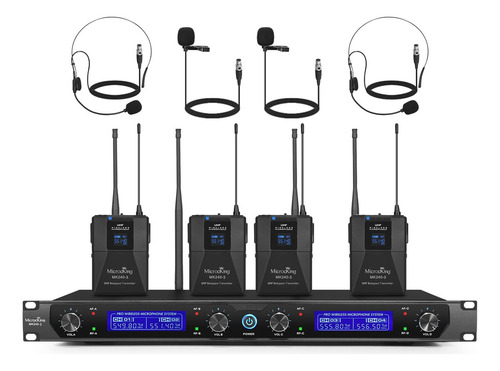 Microcking Uhf Sistema De Microfono Inalambrico Microfono In