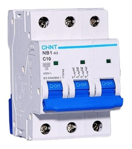 Breaker Termomagnetico Chint 3x10a 09664