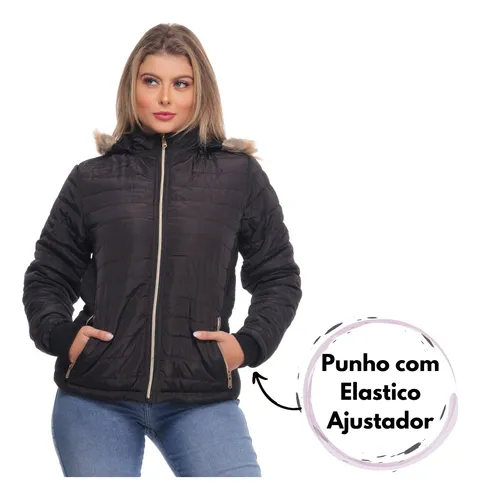 Blusa de frio forrada com pelo feminina sale