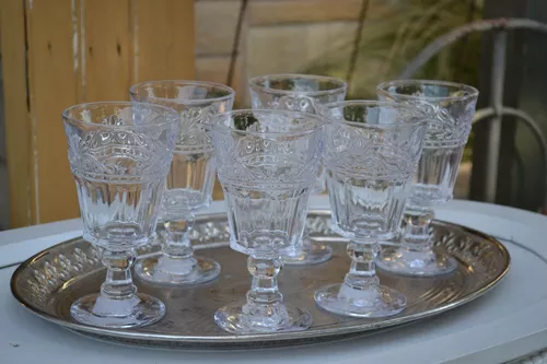 Set de copas de vidrio transparentes x 18 unidades