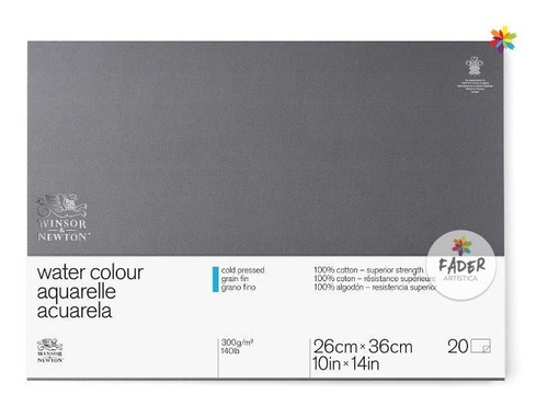 Winsor & Newton Block Hojas Acuarela 26x36 Cold Press Fino