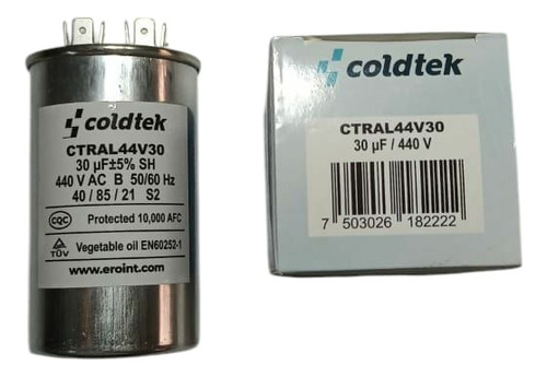 Capacitor Coldtek Trabajo Continuo 30uf 440 Vac