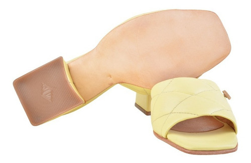 Zuecos Mules Taco Bajo De Mujer De Cuero Kroll - Ferraro