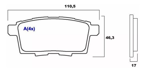 Imagem 4 de 5 de Kit Pastilha Diant+tras Ford Edge 3.5l V6 2008 2009 2010