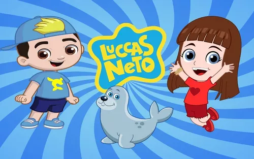 Painel De Festa Infantil Luccas Neto Desenho + Tela Mágica