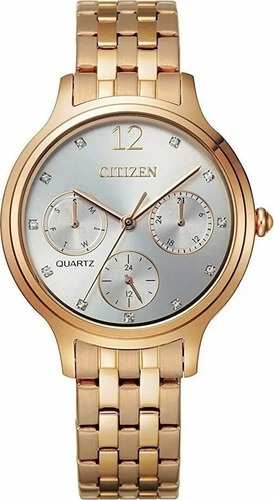 Imagen 2 de 4 de Reloj Citizen Dama Ed818 Doble Calendario Agente Oficial Wr