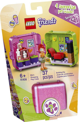 Lego Friends Mias Compras Play Cube 41408 Building Kit, Incl