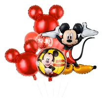 Comprar Globo Metálico Mickey Cumpleaños Baby Shower Kit Rojo Mickey