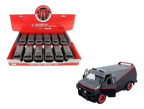 1983 Gmc Vandura A-team Luz Y Sonido Los Magníficos Esc 1:36 Color Gris