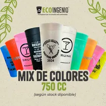 Comprar 100 Ecovasos Reutilizables 750 Cc Personalizados Contu Logo 
