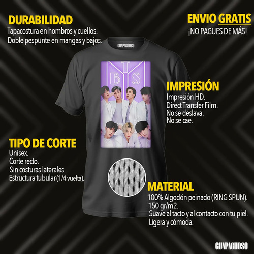 Playera Bts Spring Day Kim Suga Estampado