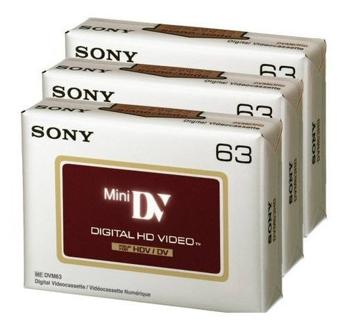 Sony Dvc Hd 63 Minuto Videocasete  3 Pack Suspendido