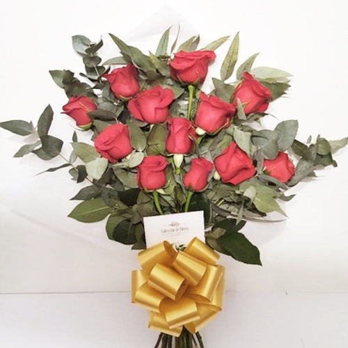 Ramo Flores 12 Rosas Rojas (m). Envíos A Domicilio
