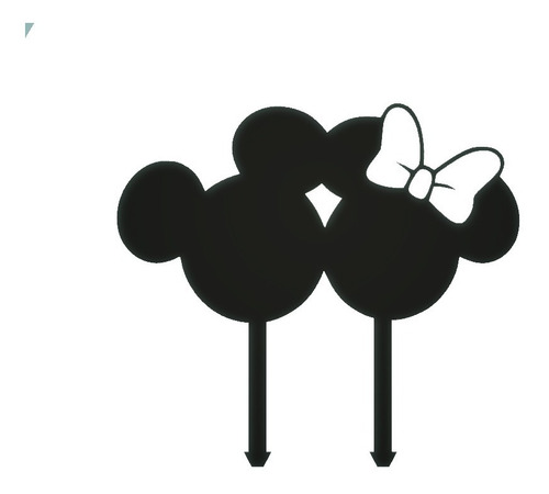 Cake Topper Adorno Torta - Minie Mickey Mouse
