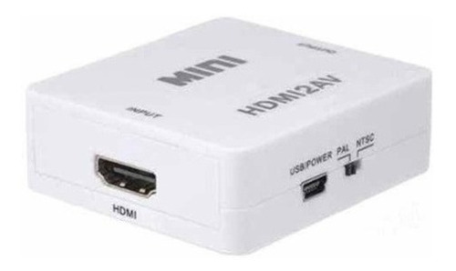 Mini Adaptador Conversor De Hdmi Para Rca Video Composto Av