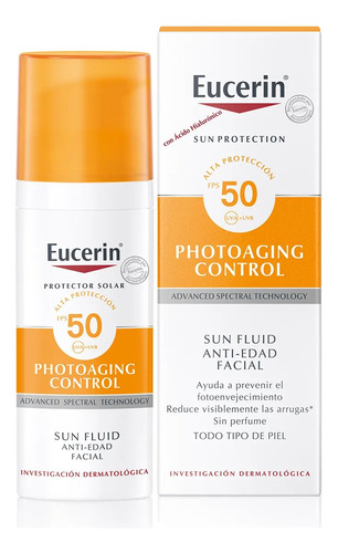 Protector Solar Facial Fluido Anti-edad Eucerin Fps 50+ 50ml