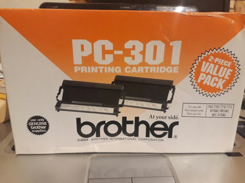 Brother Pc-301 Cartucho 2 Piezas 