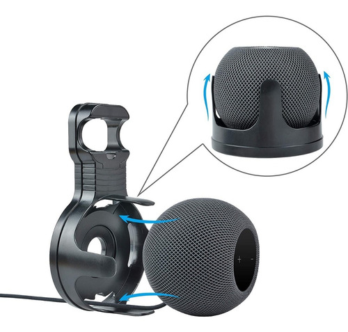 Base Pared Tomacorriente Apple Homepod Mini Negra