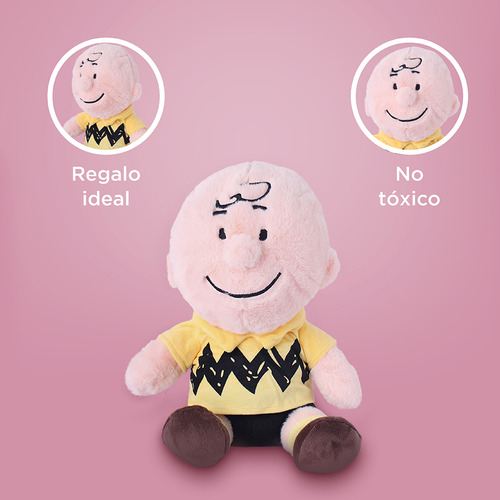 Miniso Peluche Snoopy Charlie Brown Felpa 28x30 Cm 0-99 Años