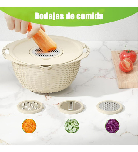 Juego Colador 4en1con Tazón Para Mezclar Diseñado Para