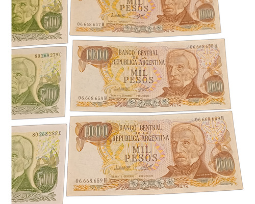 Billetes Antiguos De Argentina Pesos Ley 18.188 X 10 Sc Sc-