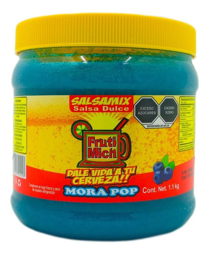 Salsa Para Escarchar Mora Pop Michelada Frutimich 1.1kg
