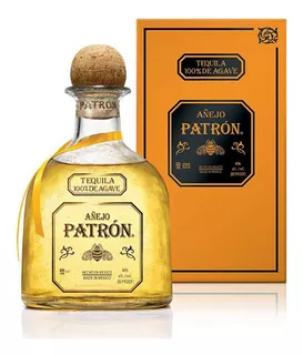 Caja De 12 Tequila Patrón Añejo 750 Ml