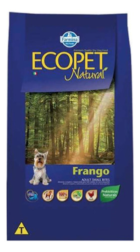 Ração Cães Ecopet Natural Raças Pequenas Frango 3kg