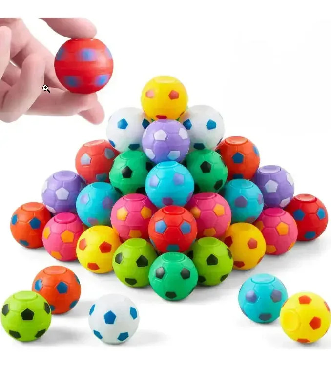 MXSIMEDARBY Juguete 50pz Mini Pelotas Fútbol 35mm Spinner Antiestrés