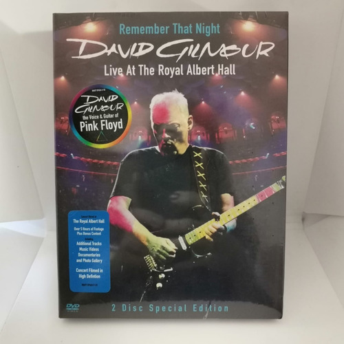 David Gilmour Remember That Night Dvd Nuevo Musicovinyl