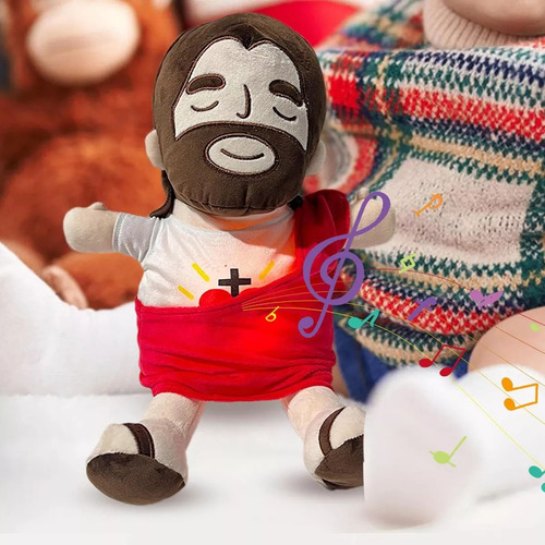 Wa 2 Piezas Juguete De Peluche De Jesús Que Respiras Con