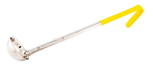 Cucharón De Sopa 30 Ml Con Mango Amarillo Acero Inoxidable