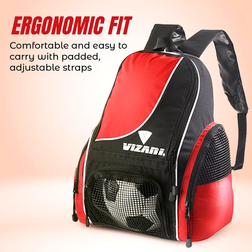 Mochila De FĂștbol Vizari Solano Con Compartimento Para Balon