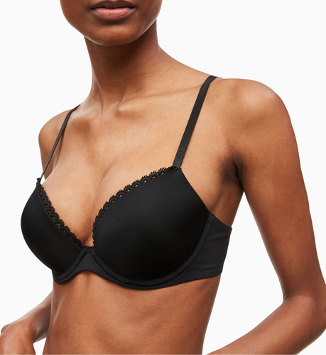 Brasier Calvin Klein Negro Seductive Comfort De Mujer