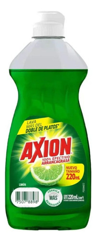 Lavatrastes Axion Liquido Caja C/6 Piezas 220 Ml C/u