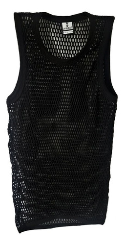 Imagen 1 de 5 de Musculosa Ballenera De Red Térmica Militar