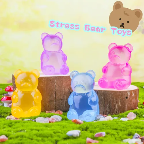 ORB Curiosities - Paquete de 2 ositos de gelatina – Elástico, esponjoso, gomita – Aprieta estos adorables osos para aliviar el estrés – Juguetes sensoriales y antiestrés para niños y adultos ORB Curiosities - Paquete de 2 ositos de gelatina – Elástico, esponjoso, gomita – Aprieta estos adorables osos para aliviar el estrés – Juguetes sensoriales y antiestrés para niños y adultos