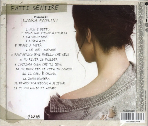 Cd Laura Pausini - Fatti Sentire 2018