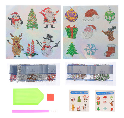 Aplique De Pintura Decorativa Con Adhesivo Navideño Con Form