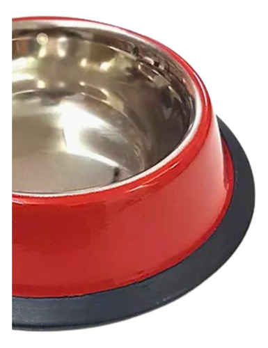 Pote Tigela Comedouro Inox Cão Cachorro Grande 34cm 2l Vmlho