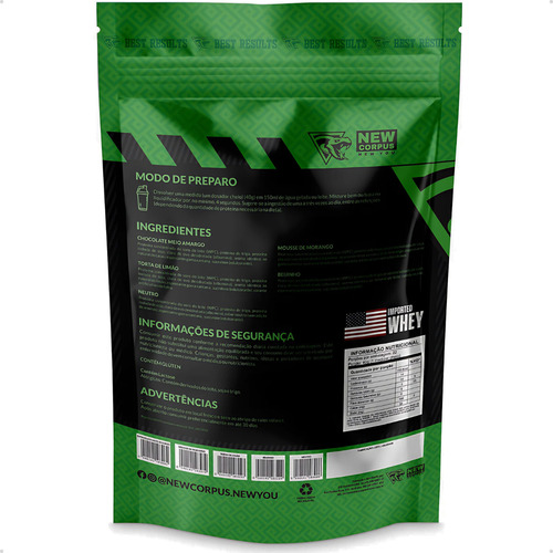 New Blend Whey Protein 1kg Pó - Sabores - New Corpus
