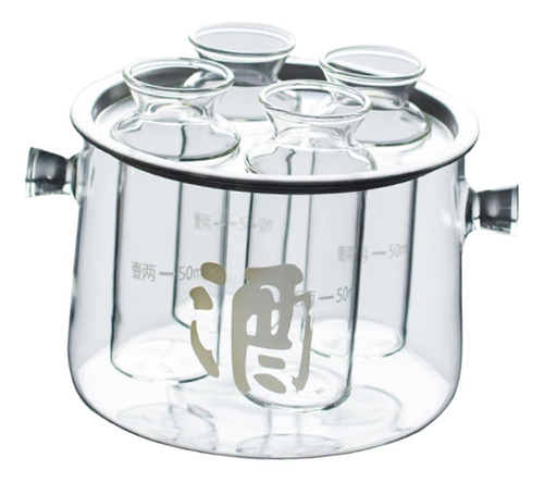 Juego De Sake De Cristal, Vasos Transparentes Para Servir,