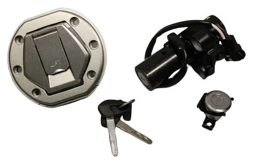 Juego De Cerradura Con Tapa Ns 200 Bajaj Original En Cycles