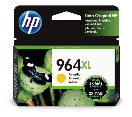 Tinta Hp 964 Xl Yellow Original (alto Rendimiento)