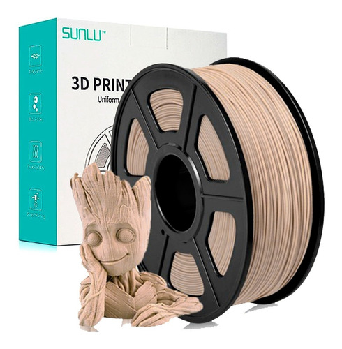 Filamento Pla Sunlu Madera Impresión 3d 1kg Premium 1.75mm