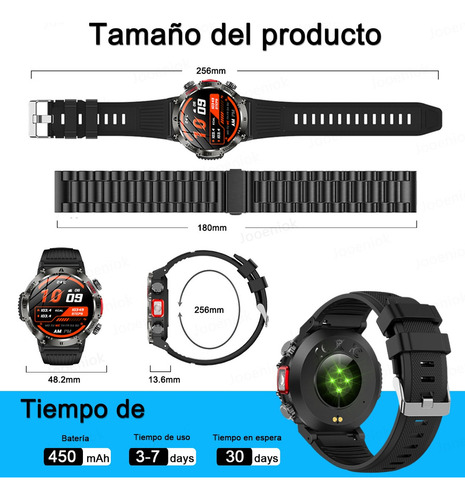 Reloj Inteligente 1.43 Hombre Bluetooth Llamada Deportiva