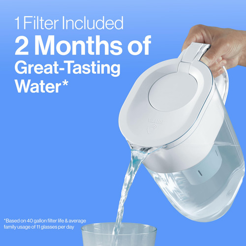 Jarra De Água Brita Large De 2,29 Libras Sem Bpa Com 1 Filtr